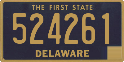 DE license plate 524261