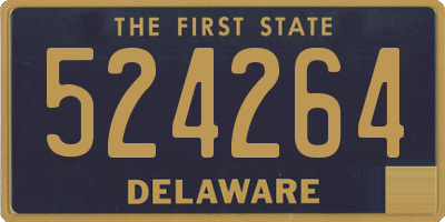 DE license plate 524264