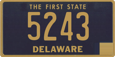 DE license plate 5243