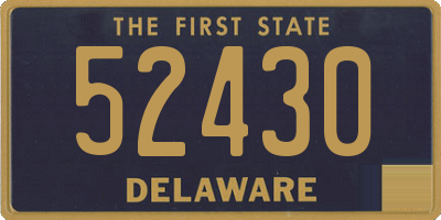 DE license plate 52430