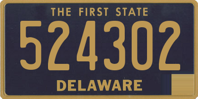 DE license plate 524302