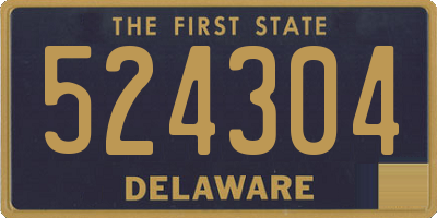 DE license plate 524304