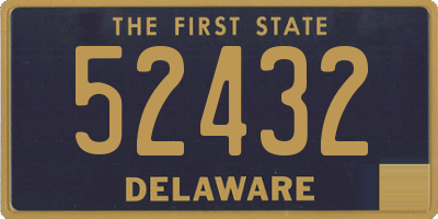 DE license plate 52432