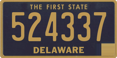 DE license plate 524337