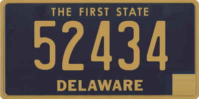 DE license plate 52434