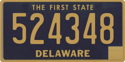 DE license plate 524348