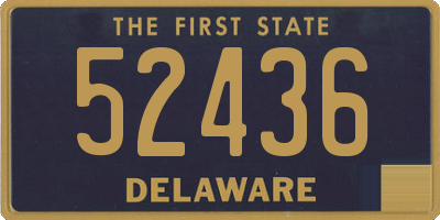 DE license plate 52436