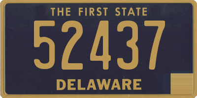 DE license plate 52437