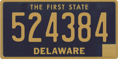 DE license plate 524384