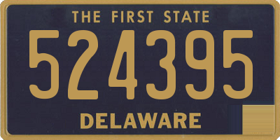 DE license plate 524395