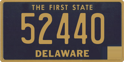 DE license plate 52440