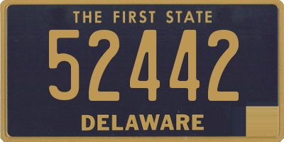 DE license plate 52442