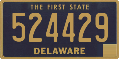 DE license plate 524429