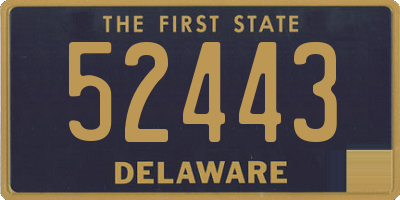 DE license plate 52443