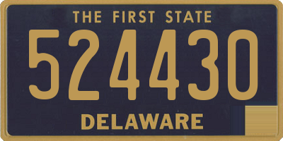 DE license plate 524430