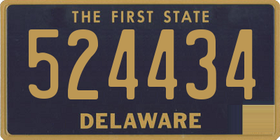 DE license plate 524434