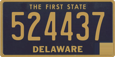 DE license plate 524437