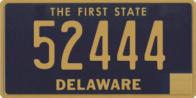 DE license plate 52444