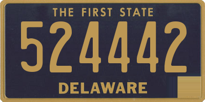 DE license plate 524442