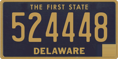 DE license plate 524448