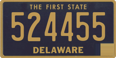 DE license plate 524455