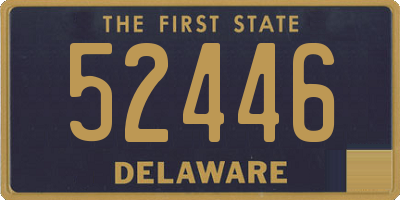 DE license plate 52446