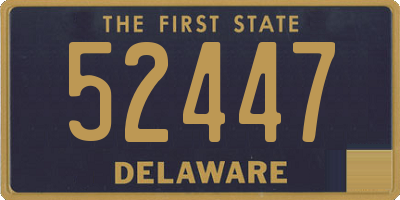 DE license plate 52447