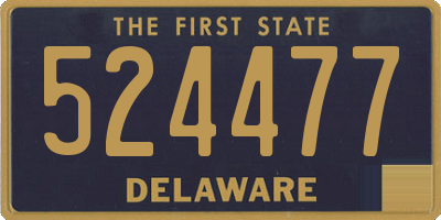 DE license plate 524477