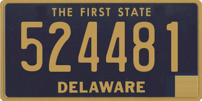 DE license plate 524481