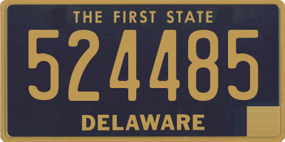 DE license plate 524485