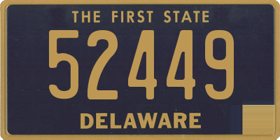 DE license plate 52449