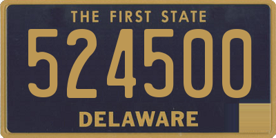 DE license plate 524500