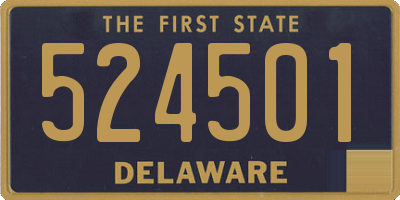 DE license plate 524501
