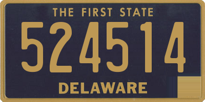 DE license plate 524514