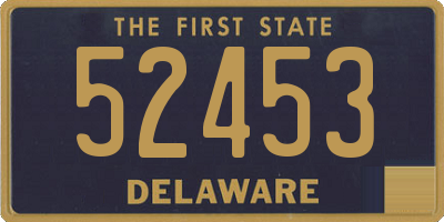 DE license plate 52453