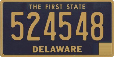 DE license plate 524548