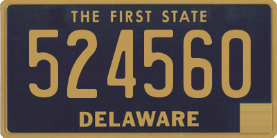 DE license plate 524560