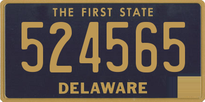 DE license plate 524565