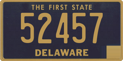 DE license plate 52457