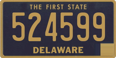 DE license plate 524599