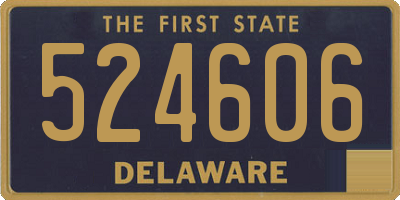 DE license plate 524606