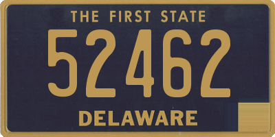 DE license plate 52462