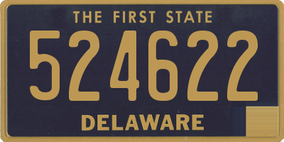 DE license plate 524622