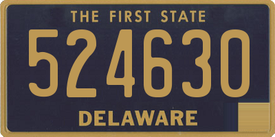 DE license plate 524630