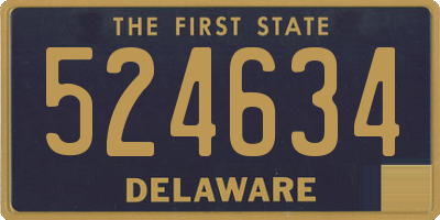 DE license plate 524634