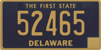 DE license plate 52465