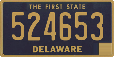 DE license plate 524653