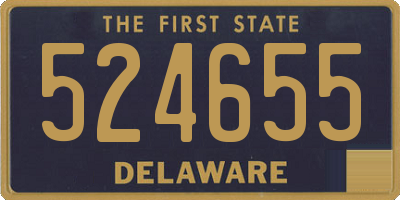 DE license plate 524655