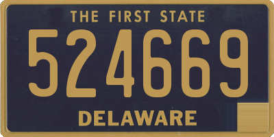 DE license plate 524669