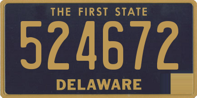 DE license plate 524672